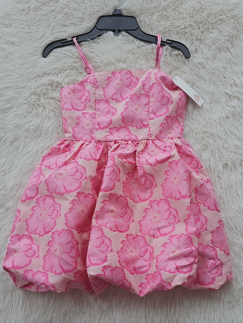 GB girls Pink Floral Bubble Dress